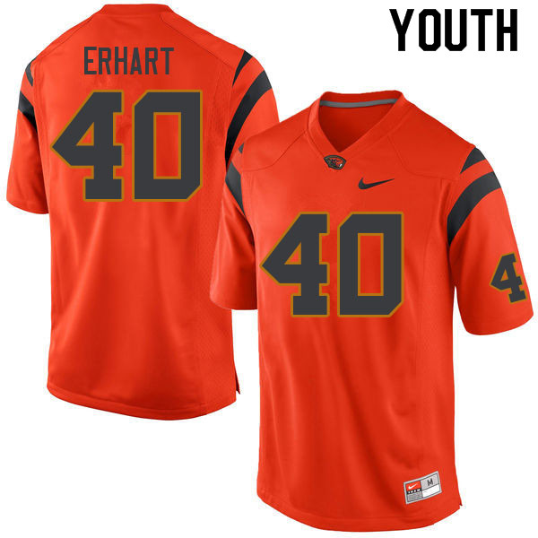 Youth #40 Michael Erhart Oregon State Beavers College Football Jerseys Sale-Orange